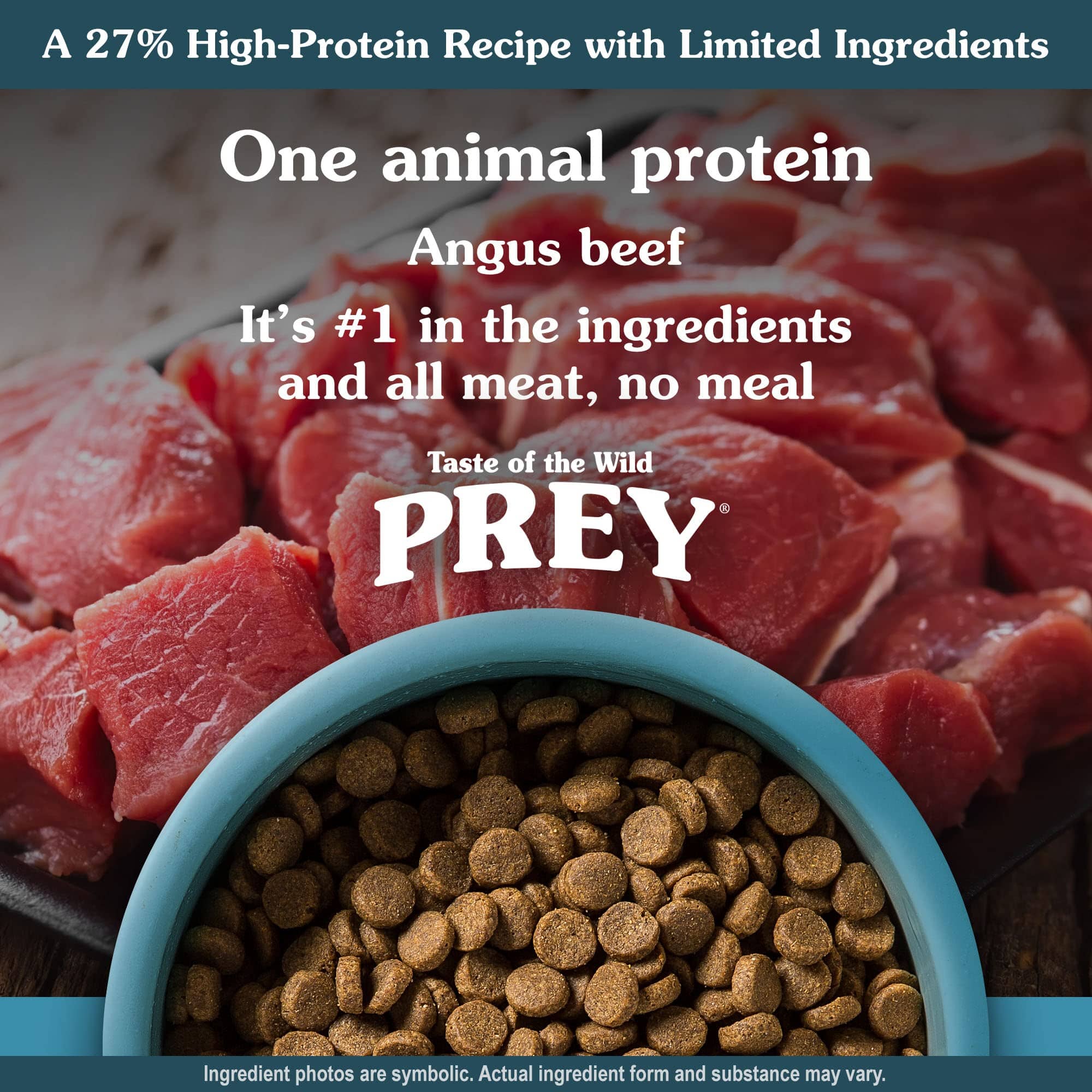 Diamond Pet Foods Taste of the Wild Prey Grain-Free and Limited Ingredient Diet Angus Beef Dry Dog Food - 25 Lbs - Image 3