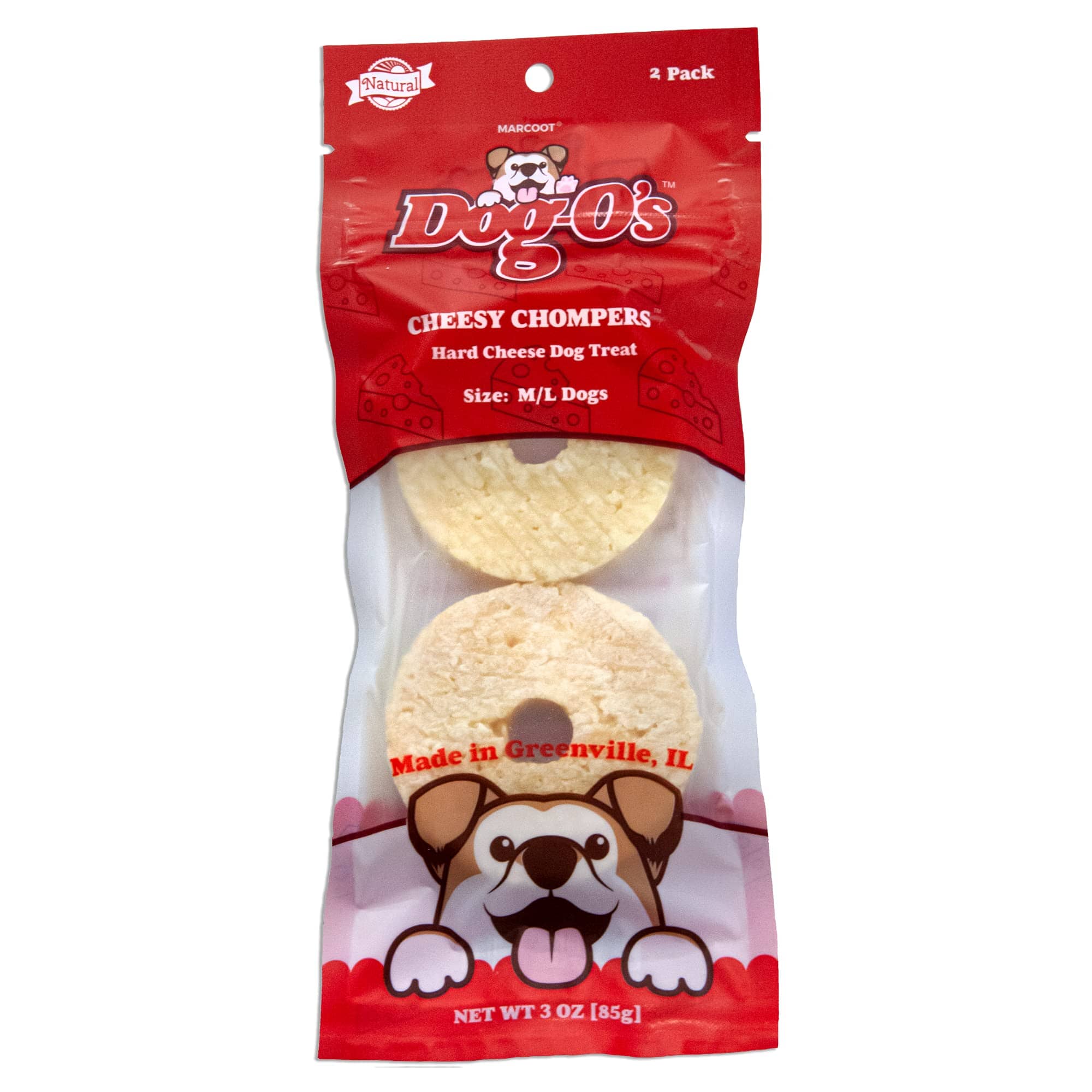 Dog-O's Cheese Chompers Crunchy Dog Treats - 3 Oz