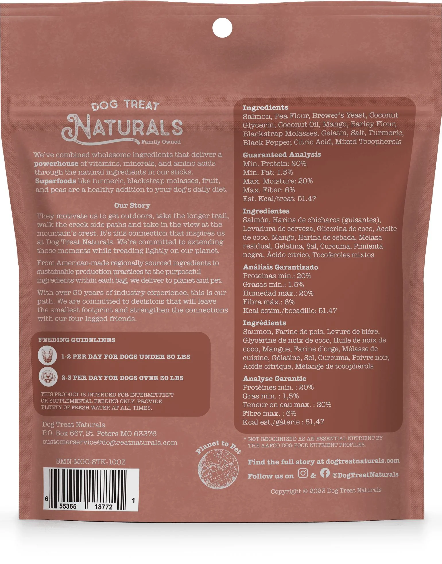 Dog Treat Naturals Superfood Sticks Beef and Pumpkin with Turmeric Soft and Chewy Training Dog Treats - 10 Oz - Image 2