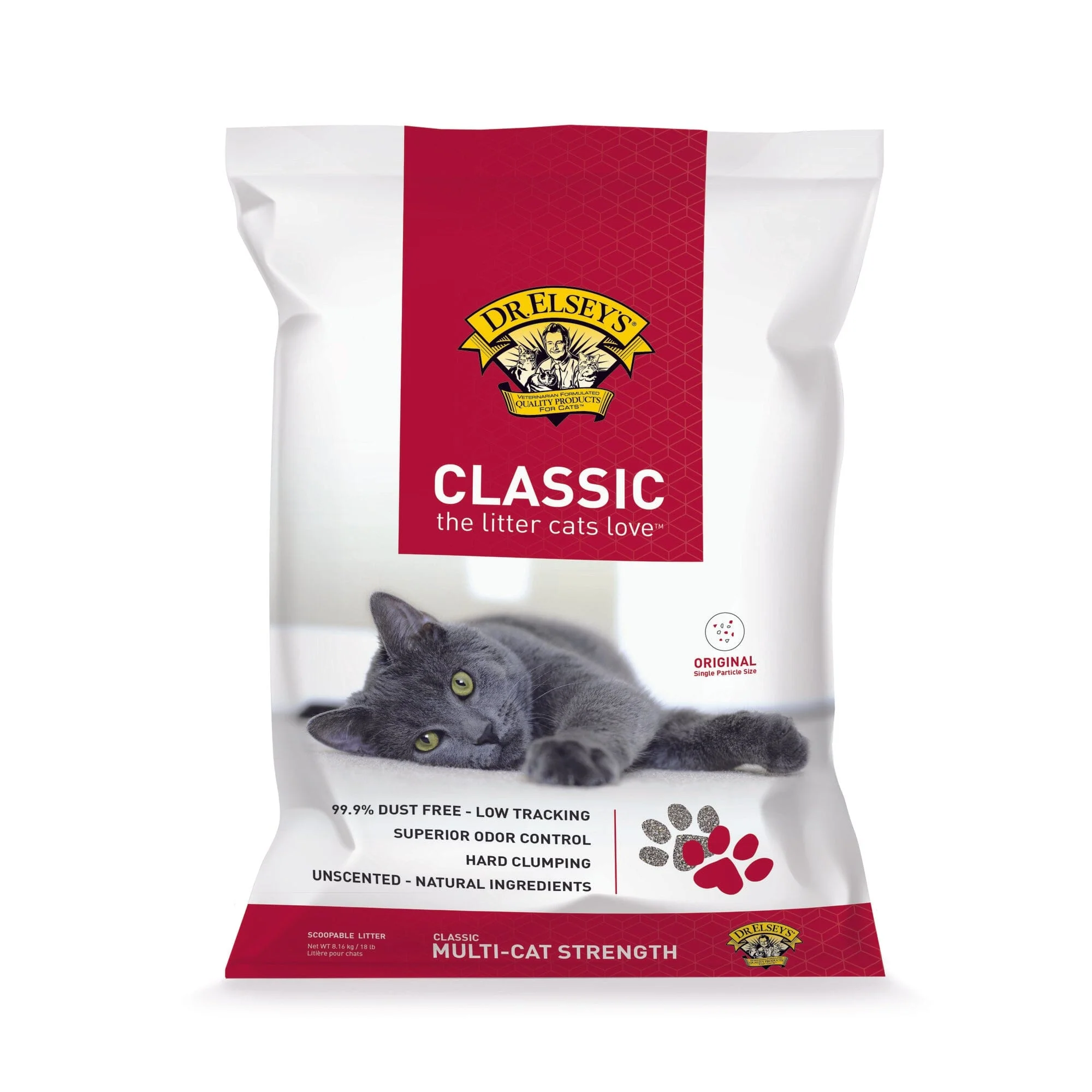 Dr. Elsey's Classic Unscented Multi-Cat Clumping Clay Cat Litter