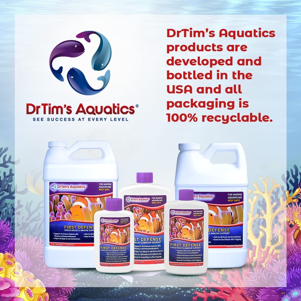 Dr Tim's Aquatics First Defense (480GAL) Stress and Immune Reef Saltwater Solution - 8 Oz - Image 6