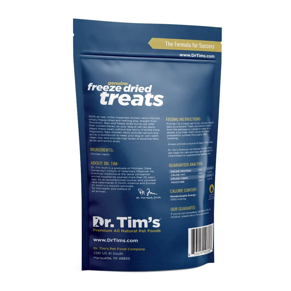 Dr. Tim's Freeze Dried Natural Chicken Chips Dog and Cat Treats - Image 2