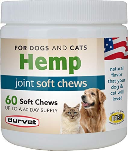 Durvet Hemp Joint Soft Chews for Dogs & Cats - 60 Count