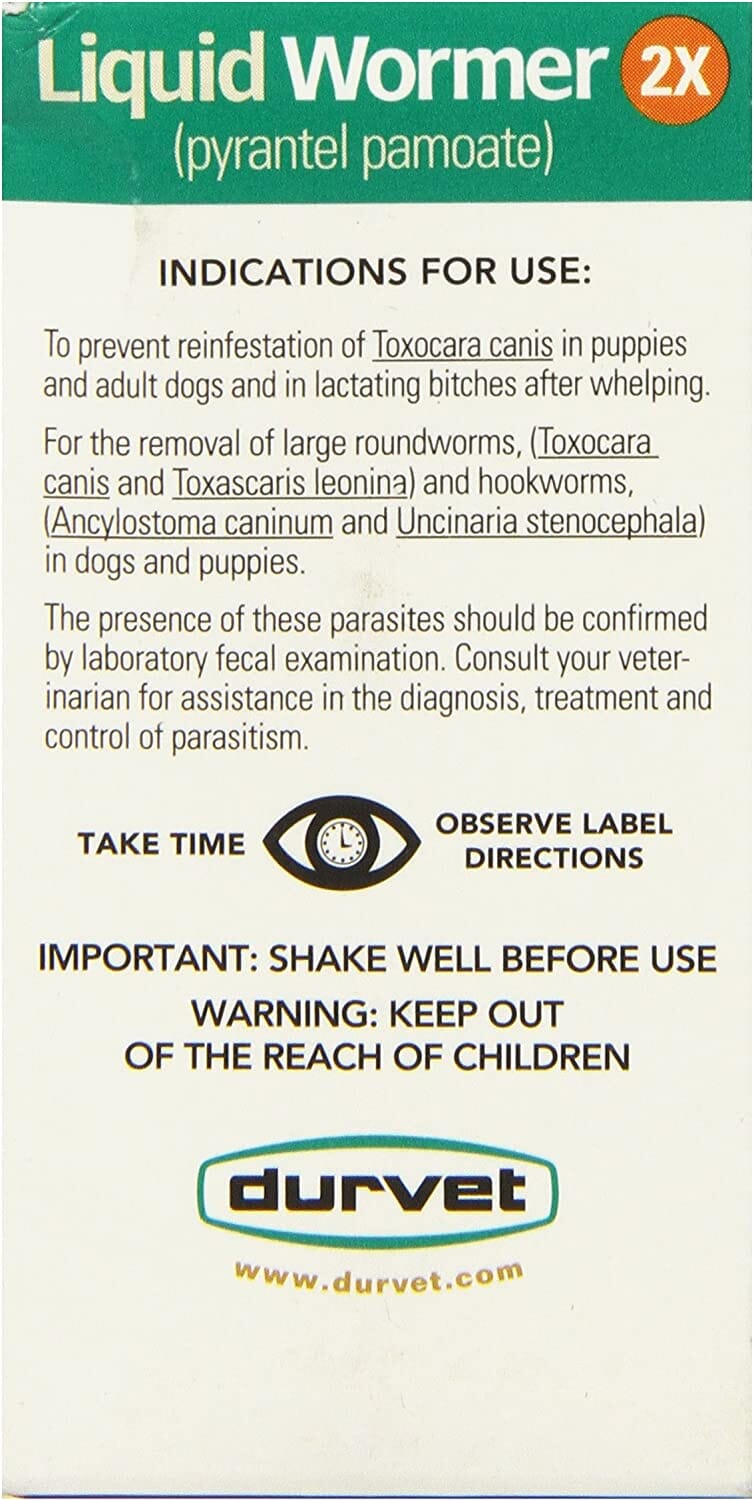 Durvet Liquid De-Wormer 2X for Dogs & Puppies - 2 Oz - Image 3