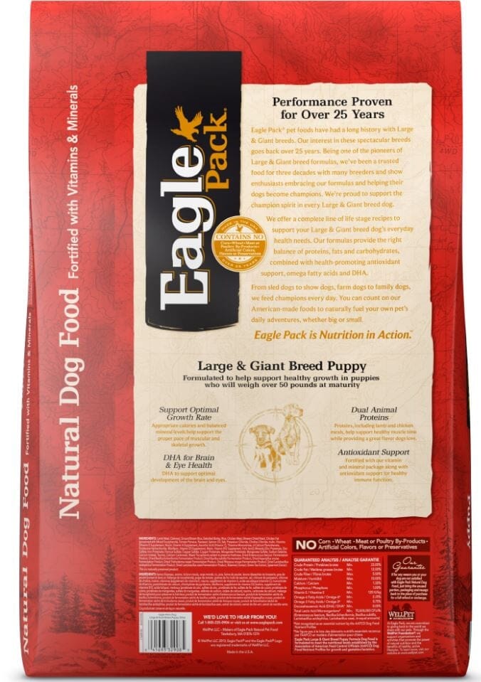 Eagle Pack Natural Large Breed Health Puppy Dry Dog Food - Image 2