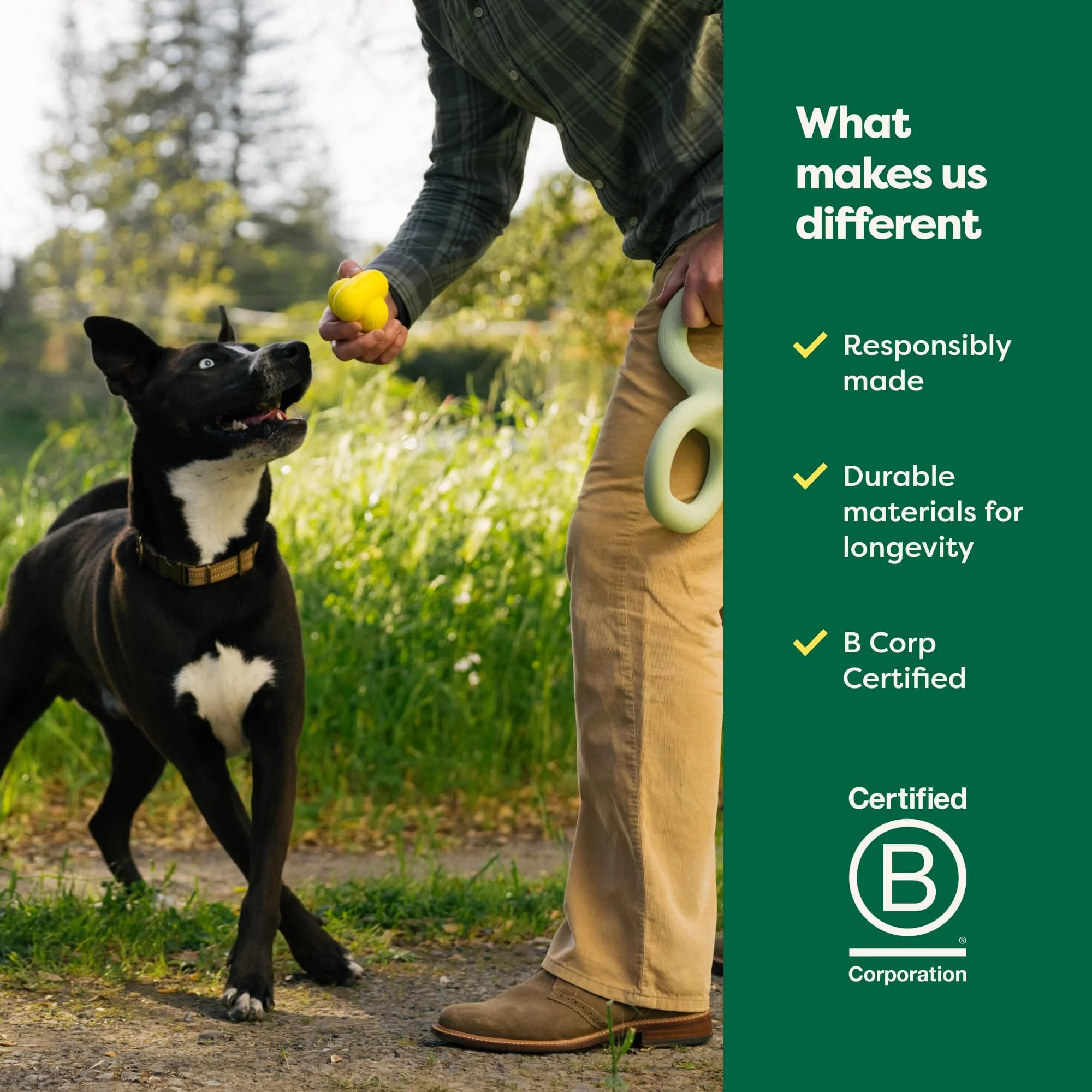 Earth Rated Natural Rubber Treat Dispensing Dog Toy - Green - Image 6