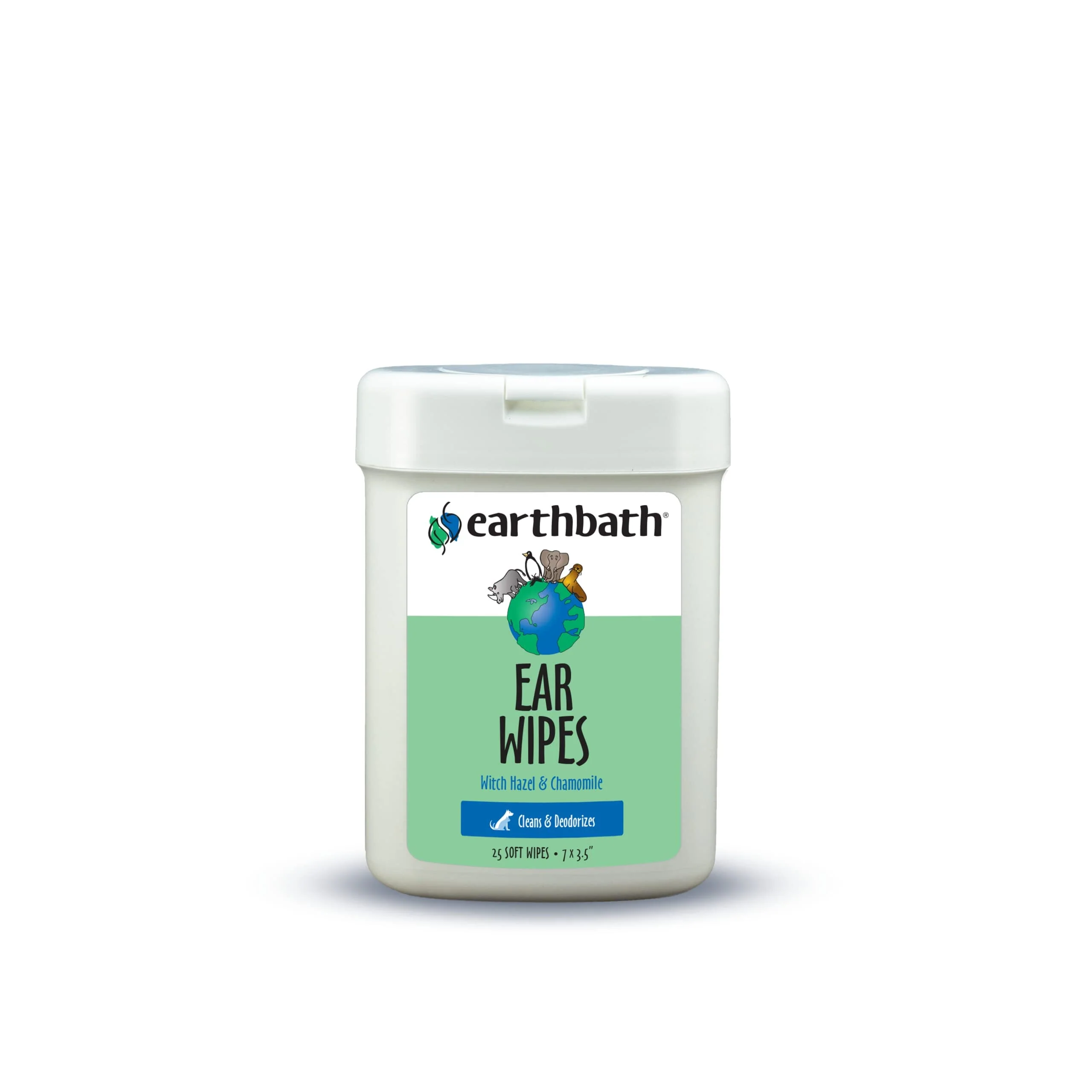 Earthbath® Ear Wipes for Cat & Dog - 25 Count