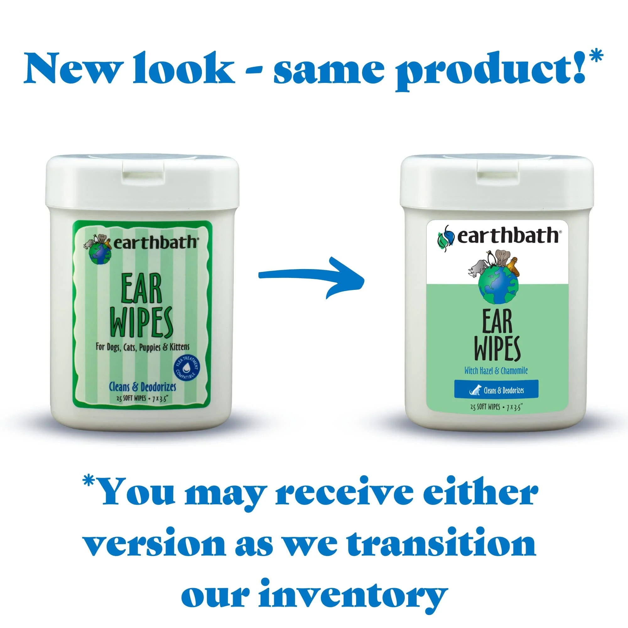 Earthbath® Ear Wipes for Cat & Dog - 25 Count - Image 3