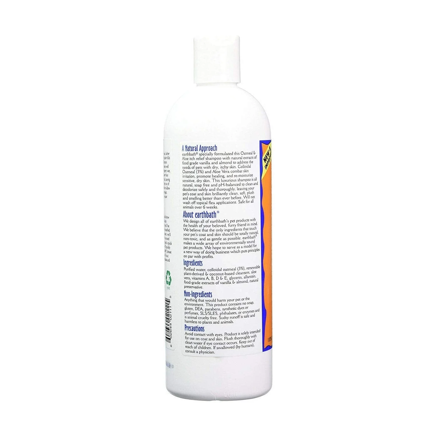 Earthbath® Oatmeal & Aloe Shampoo for Cats & Dogs - 16 Oz - Image 3