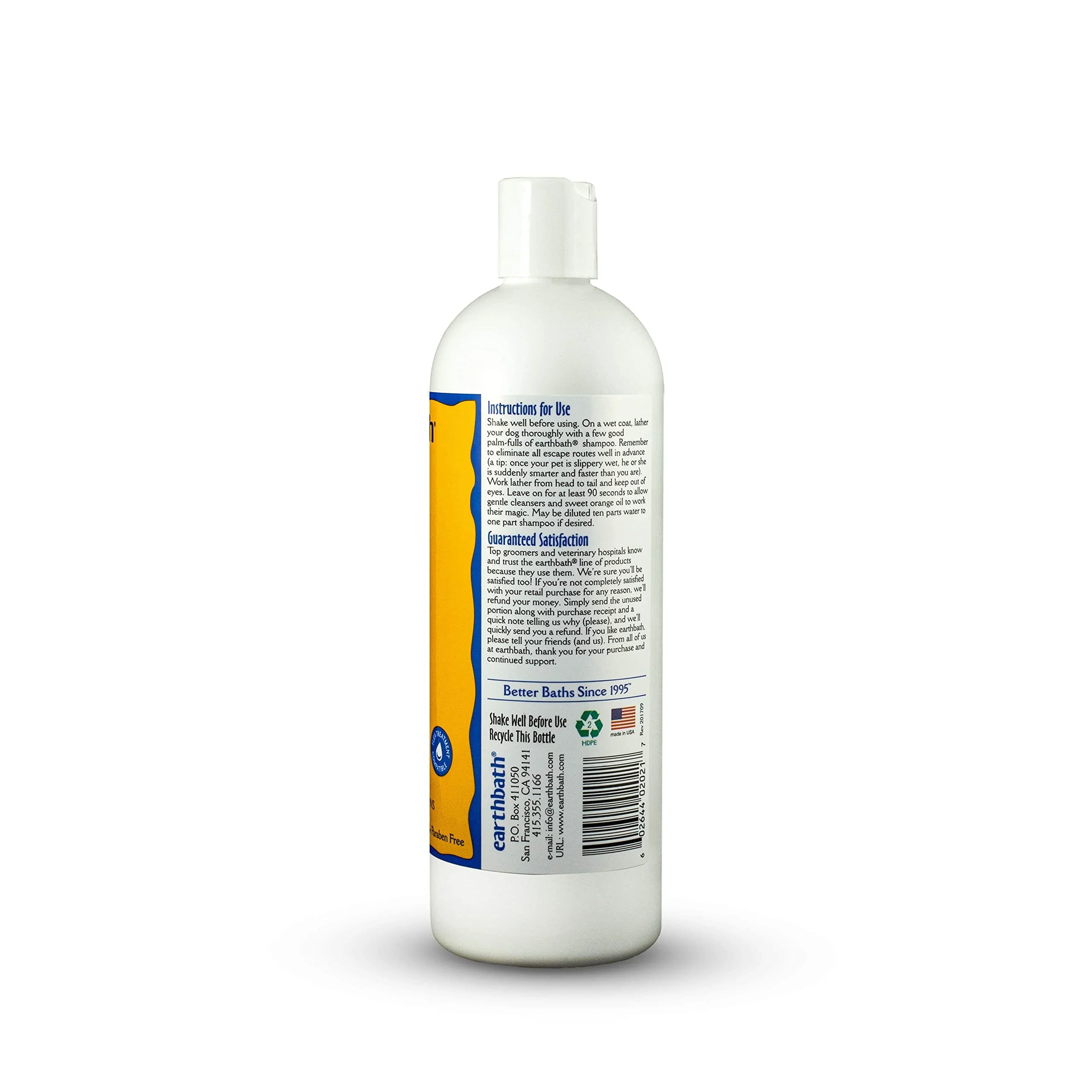 Earthbath® Sweet Orange Oil Dirty Dog Shampoo - 16 Oz - Image 2