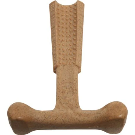 Ethical SPOT Bam-Bones T-Bone Chicken Flavored Bamboo and Nylon Dental Chew Dog Toy - Image 2