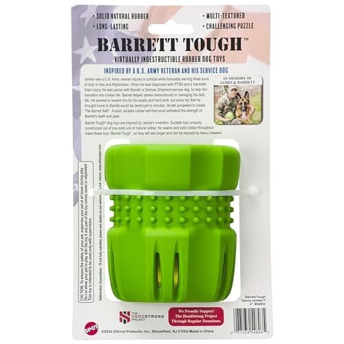 Ethical SPOT Barret Tough Tennis Jumble Barrel and Ball Combo Puzzle Dog Toy - Image 2