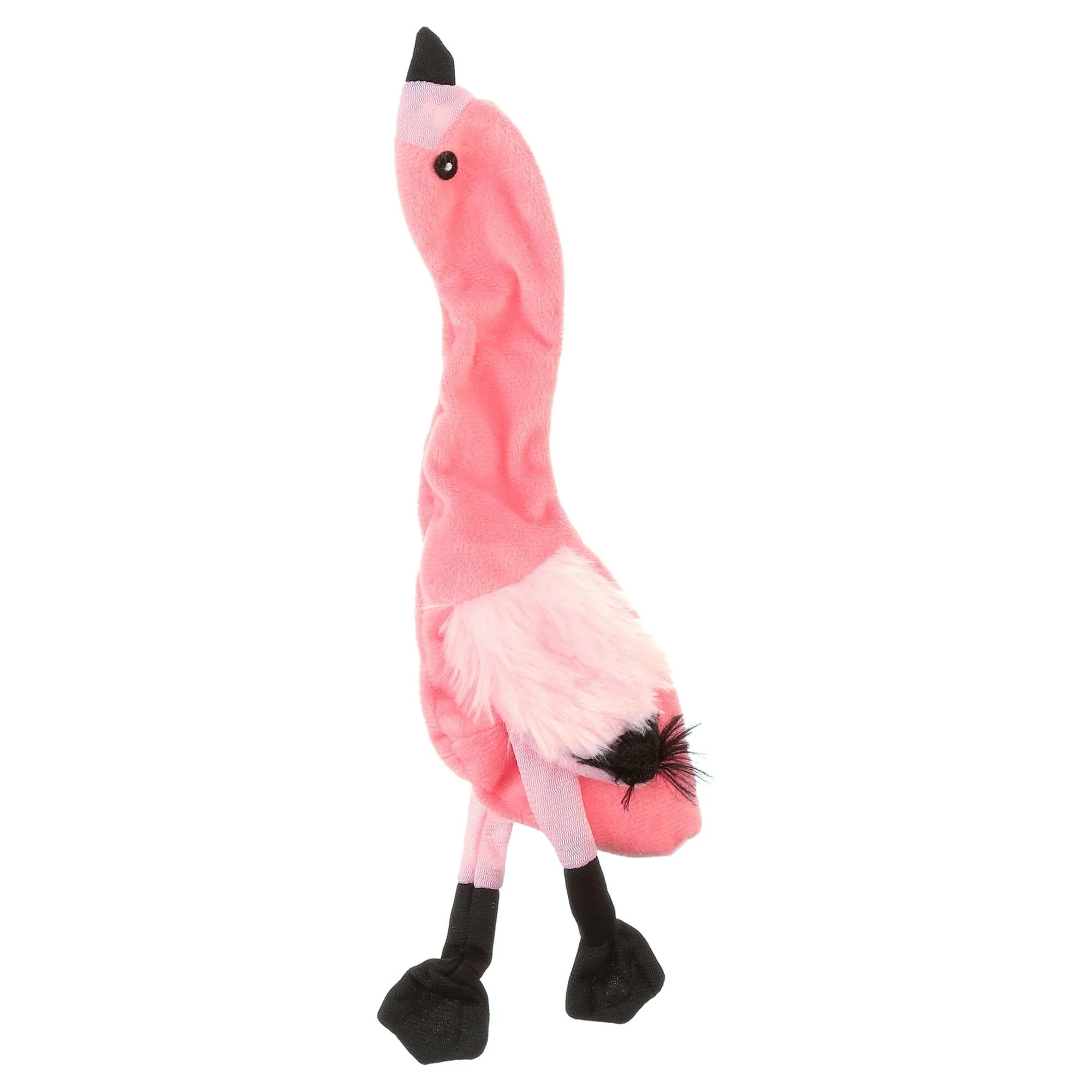 Ethical SPOT Skinneeez Stuffing-Free Flamingo Squeak and Soft Dog Toy - Image 6