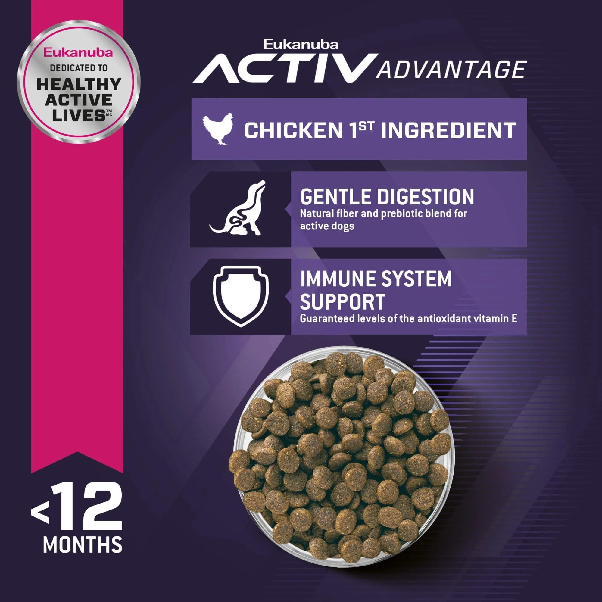 Eukanuba Chicken Early Activ Advantage Small-Breed Puppy Formula Dry Dog Food - 15 Lbs - Image 3