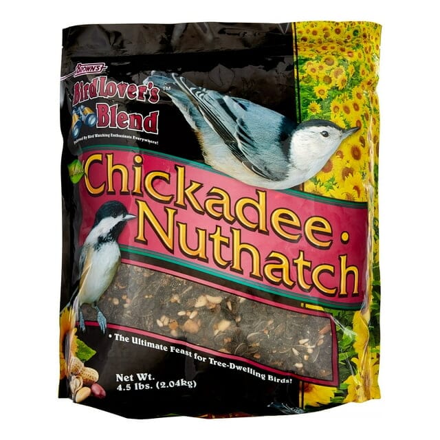 F.M. Brown's Bird Lover's Blend Chickadee and Nuthatch Sunflower Peanut Wild Bird Food - 4.5 Lbs - Case of 6