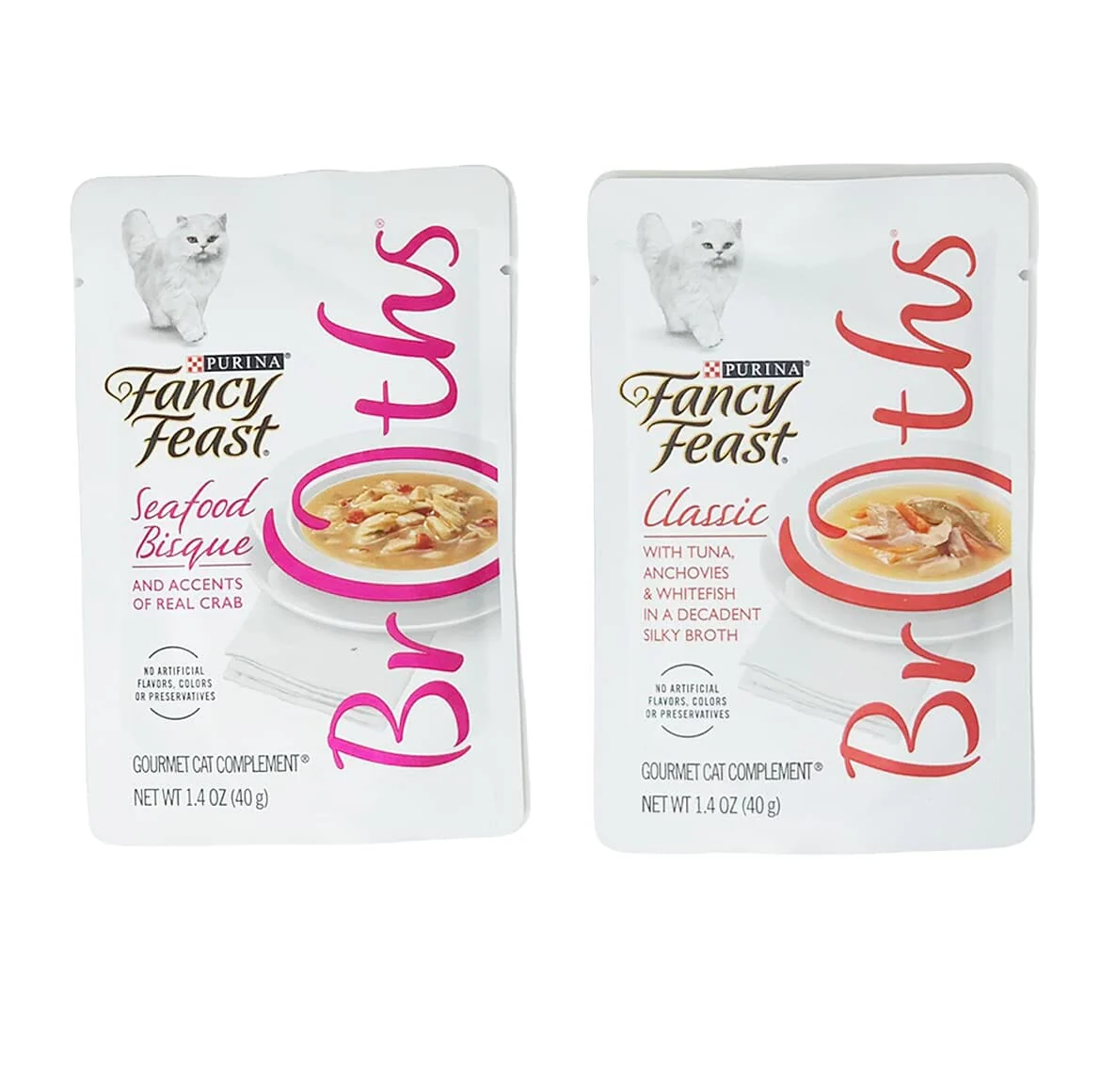Fancy Feast Creamy Broths With Wild Salmon & Whitefish Supplemental Cat Food Pouches - Image 6