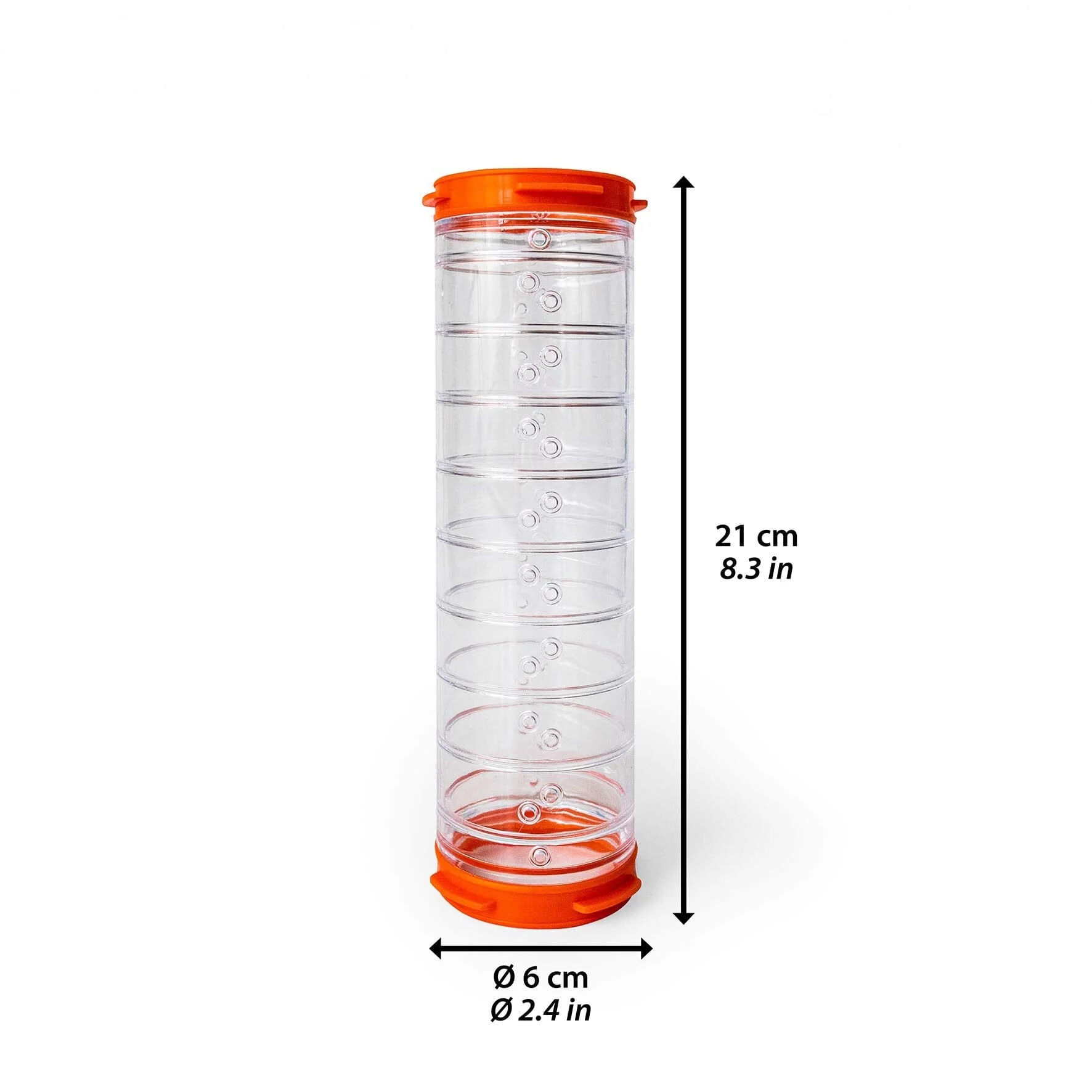 Ferplast Small Animal Hampster Cage Play Accessory Tube - L:8" X W:2.5" X H:2.5" (2.5" Diameter) - Image 2