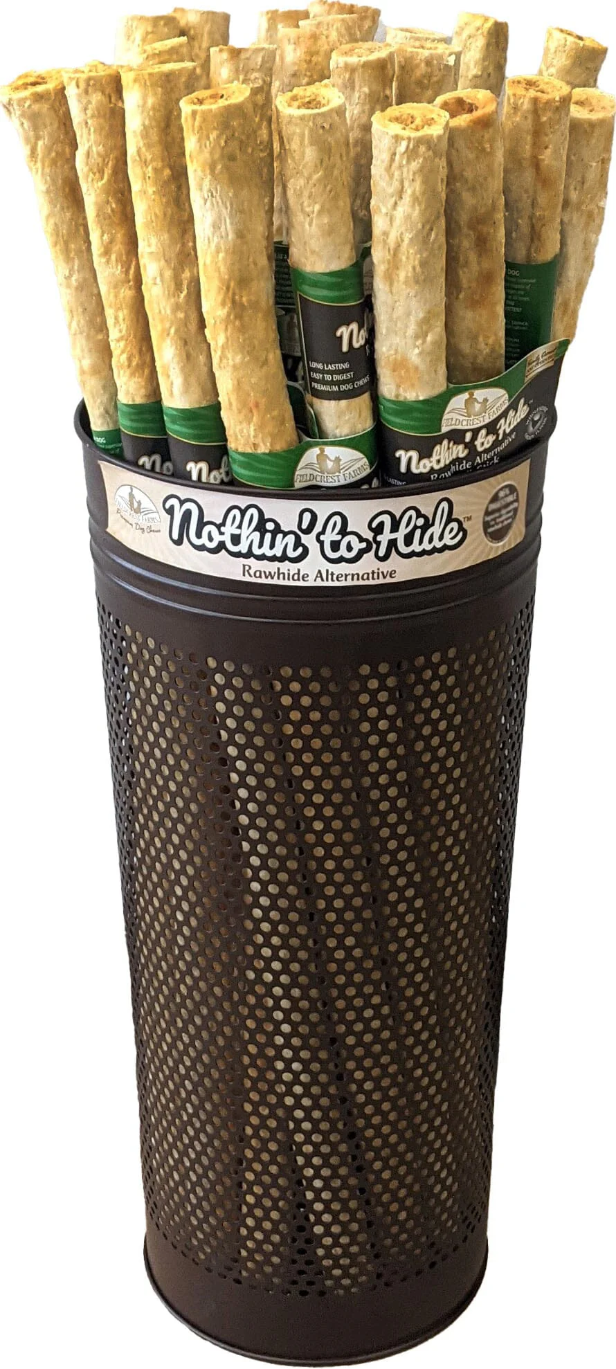 Fieldcrest Farms Nothin' To Hide Rawhide Alternative Rolls Natural Dog Chews - Chicken - 24 In - 24 Count