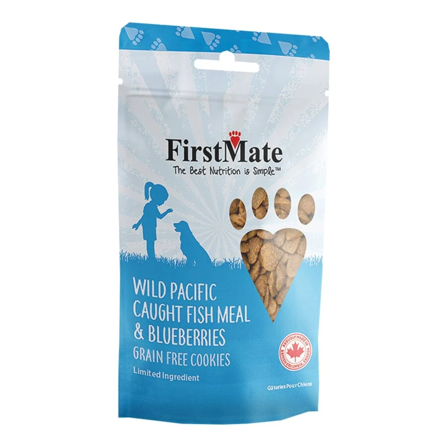 FirstMate Grain-Free Limited Ingredient Wild Pacific Fish and Blueberry Flavored Dog Treats - Image 2