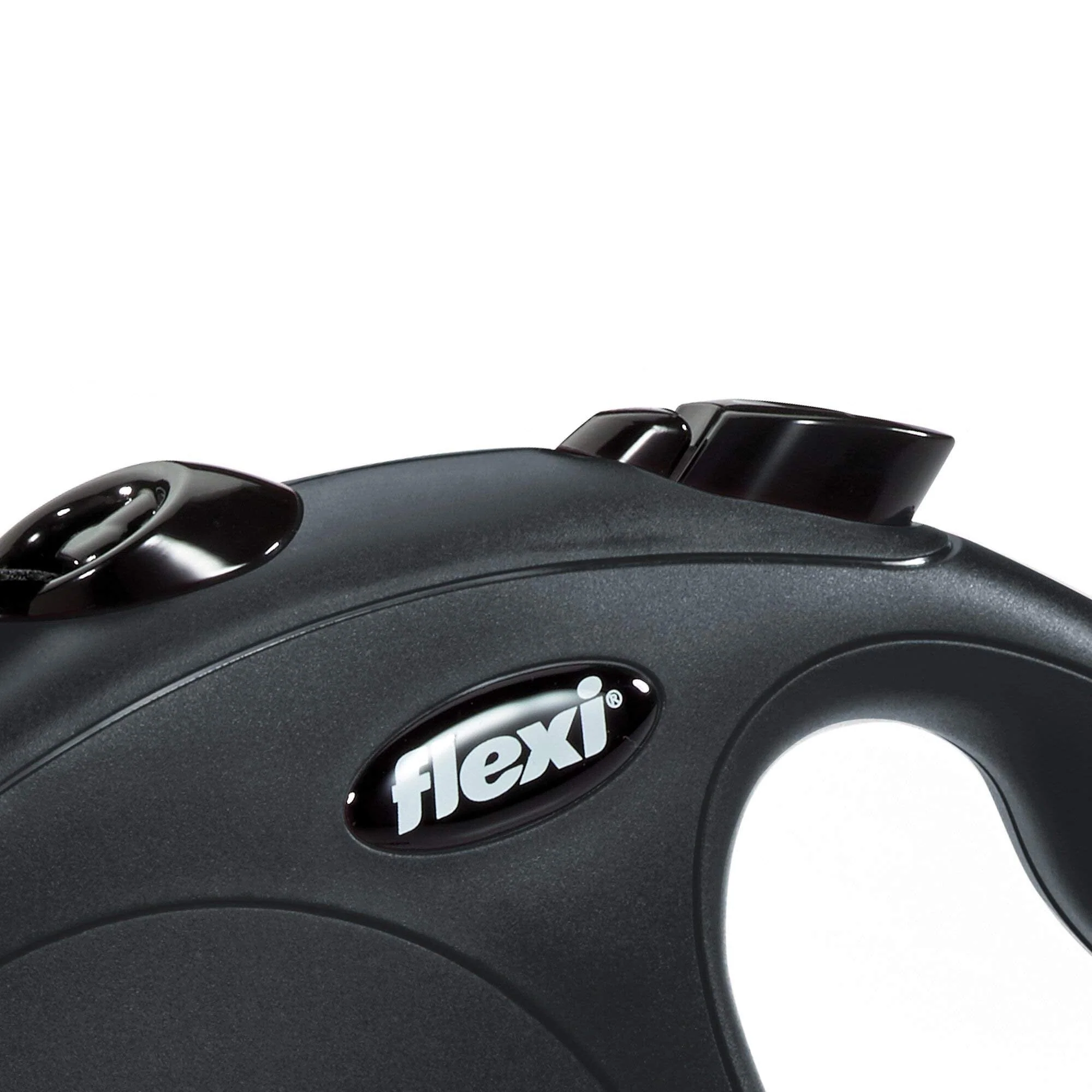 Flexi Classic Cord Retractable Dog Leash - Black - Medium - 16 Feet - Image 2