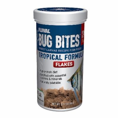 Fluval Bug Bites Insect Flakes for Tropical Small-Medium Fish Food