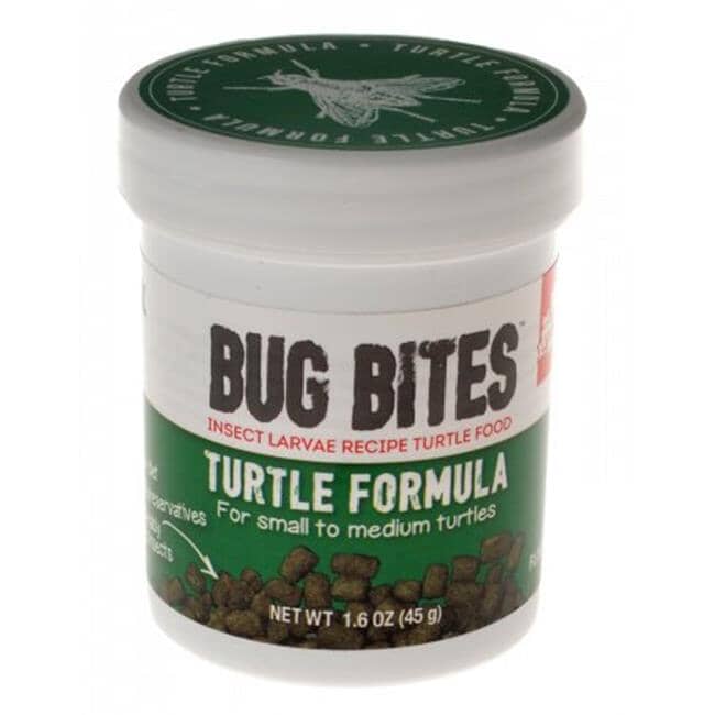 Fluval Bug Bites Insect Turtle Food Pellets for Small-Medium Sized Turtles - 1.5 Oz