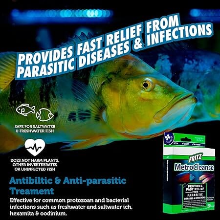 Fritz Aquatics MetroCleanse Freshwater and Saltwater Disease and Infection Packets Fish Medication - Image 3
