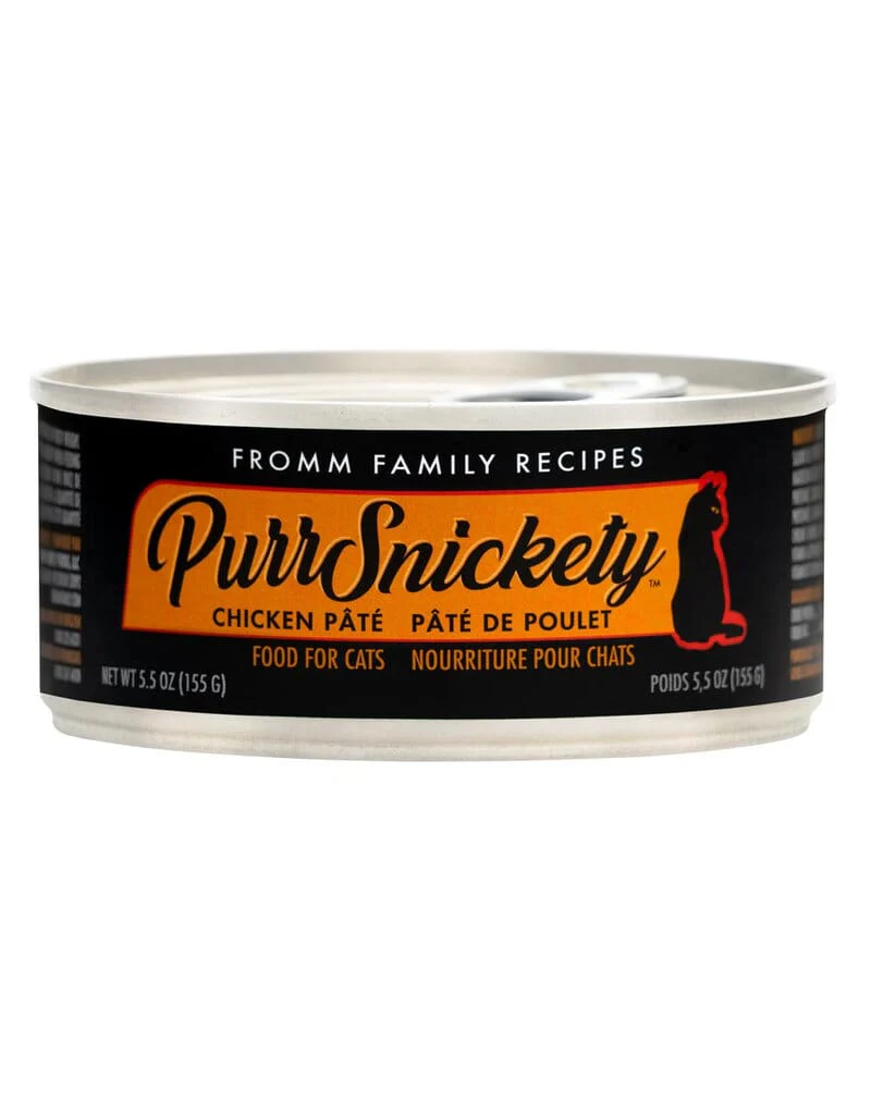 FROMM PurrSnickety Chicken Pate Canned Cat Food - 5.5 Oz - Case of 12