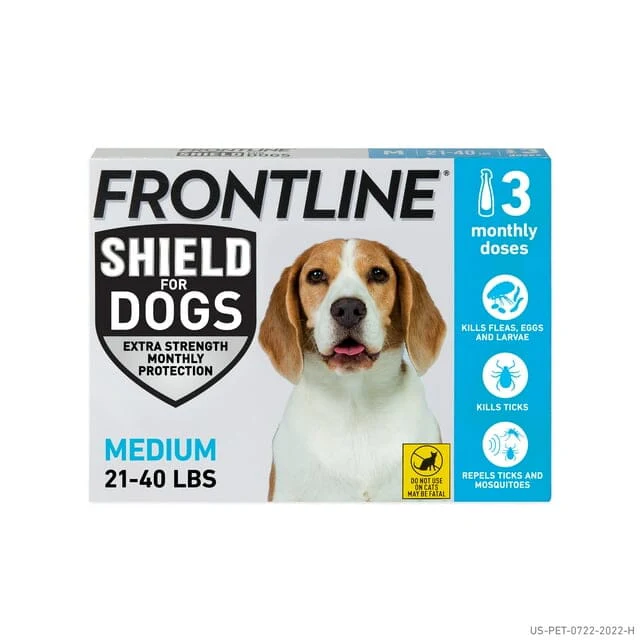 Frontline Shield Extra-Strength Dog Flea and Tick 3-Dose Treatment - Image 5