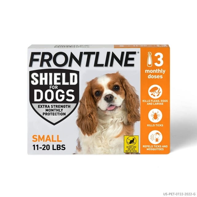 Frontline Shield Extra-Strength Dog Flea and Tick 3-Dose Treatment - Image 8