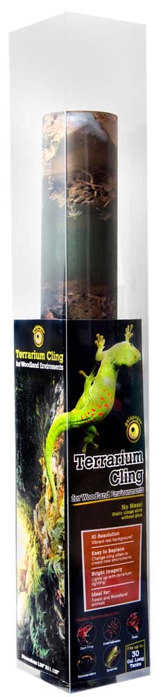 Galapagos Terrarium Cling Background Woodland - 11.125 in X 36 in