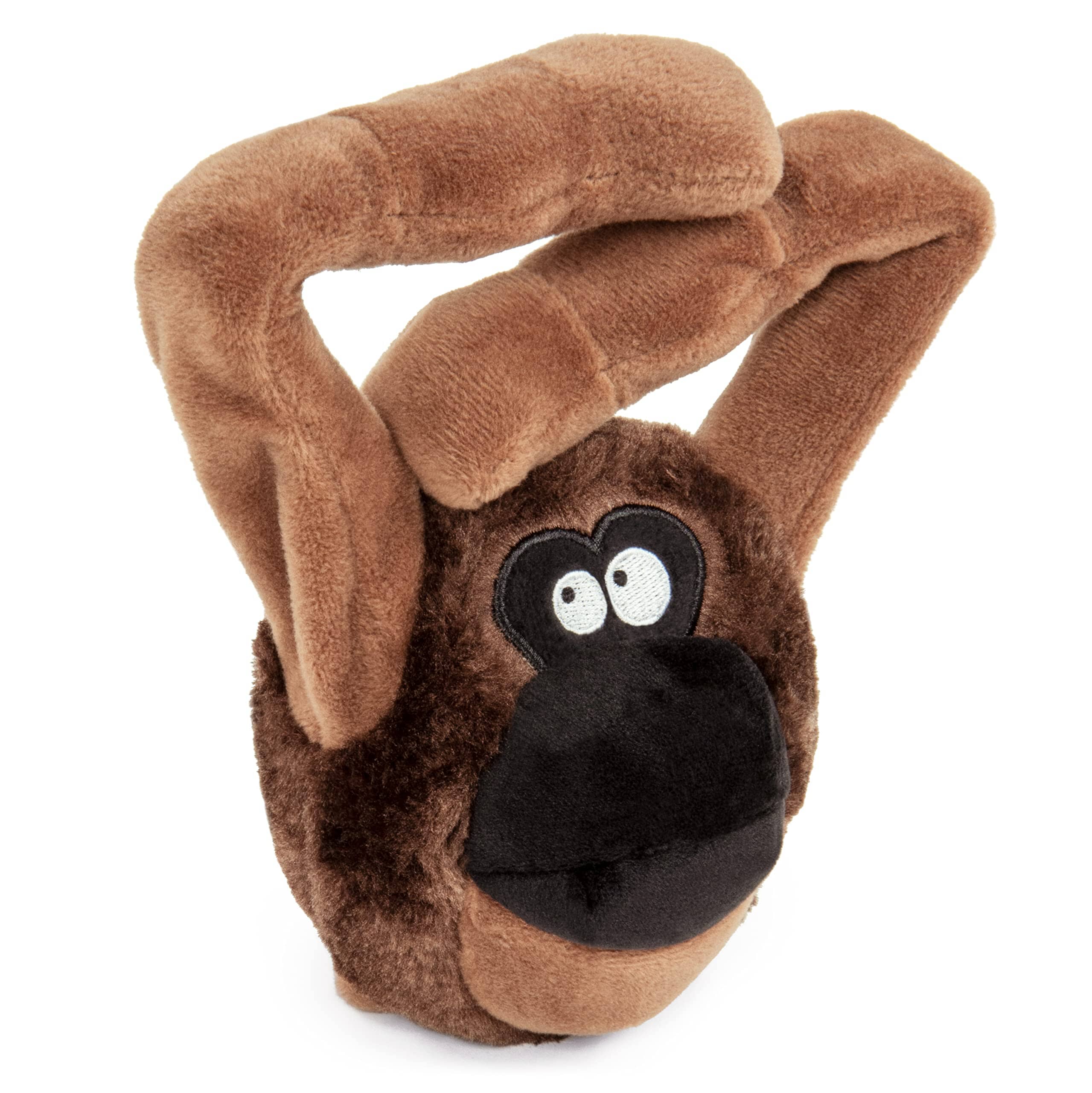 GoDog Action Battery-Free Reacting Squeaky Ape Plush Dog Toy - Brown - Image 2