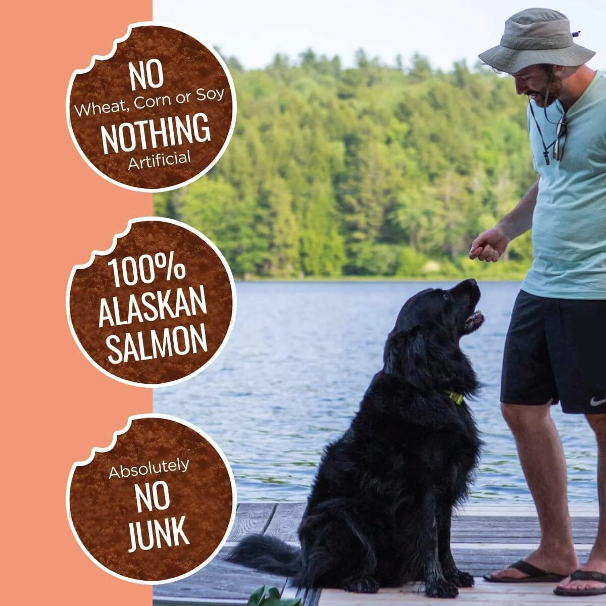 Great Jacks Salmon Freeze-Dried Jerky Dog Treats - 14 Oz - Image 2
