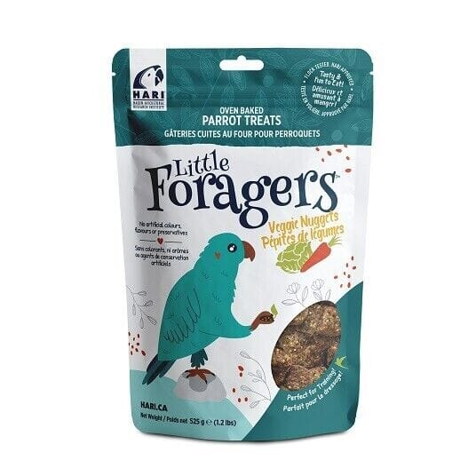 Hagen Hari Little Foragers Veggie Nuggets Oven Baked Parrot Bird Treats - 1.2 Lbs