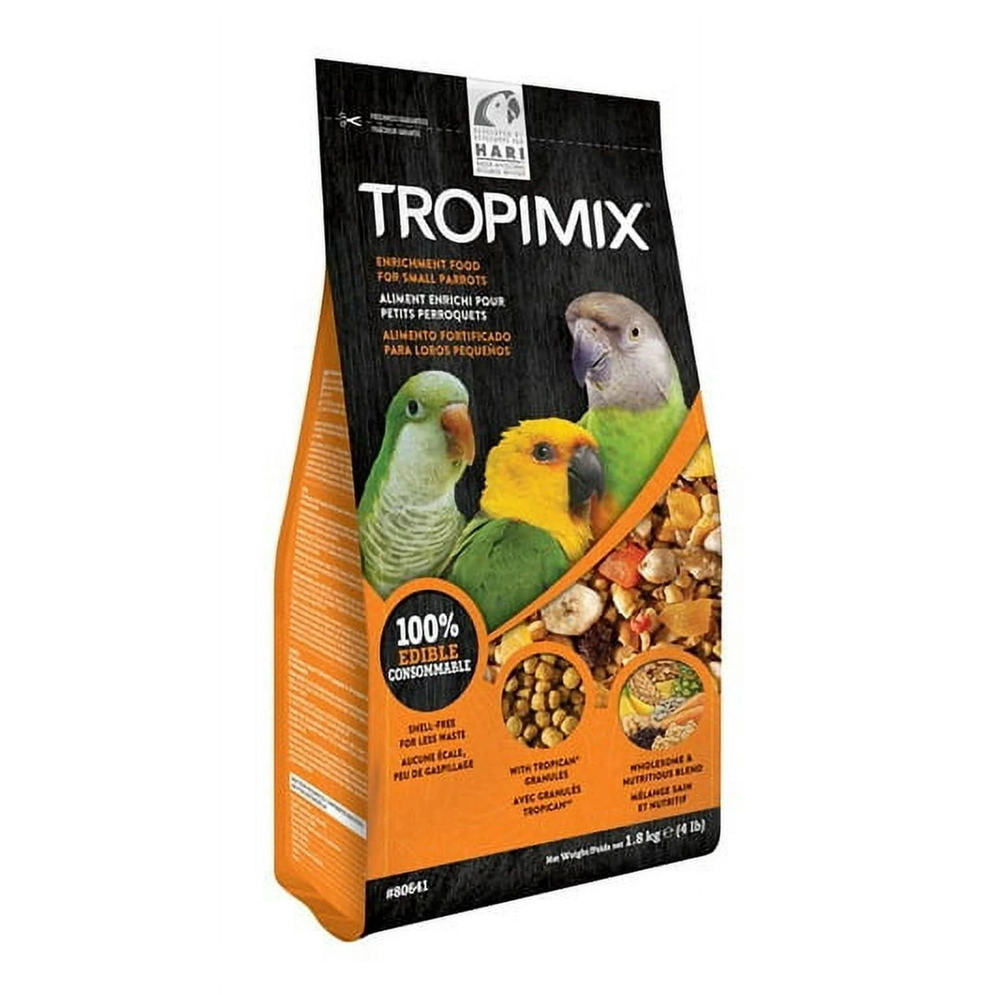 Hagen Hari TropiMix Seeds Fruits Nuts Veggies Legumes and Grains Small Parrot Bird Food - Image 2