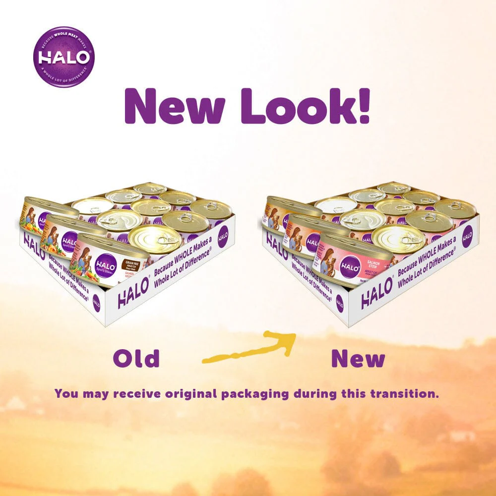 Halo Grain Free Variety Pack Chicken, Salmon & Turkey Canned Cat Food - Image 2