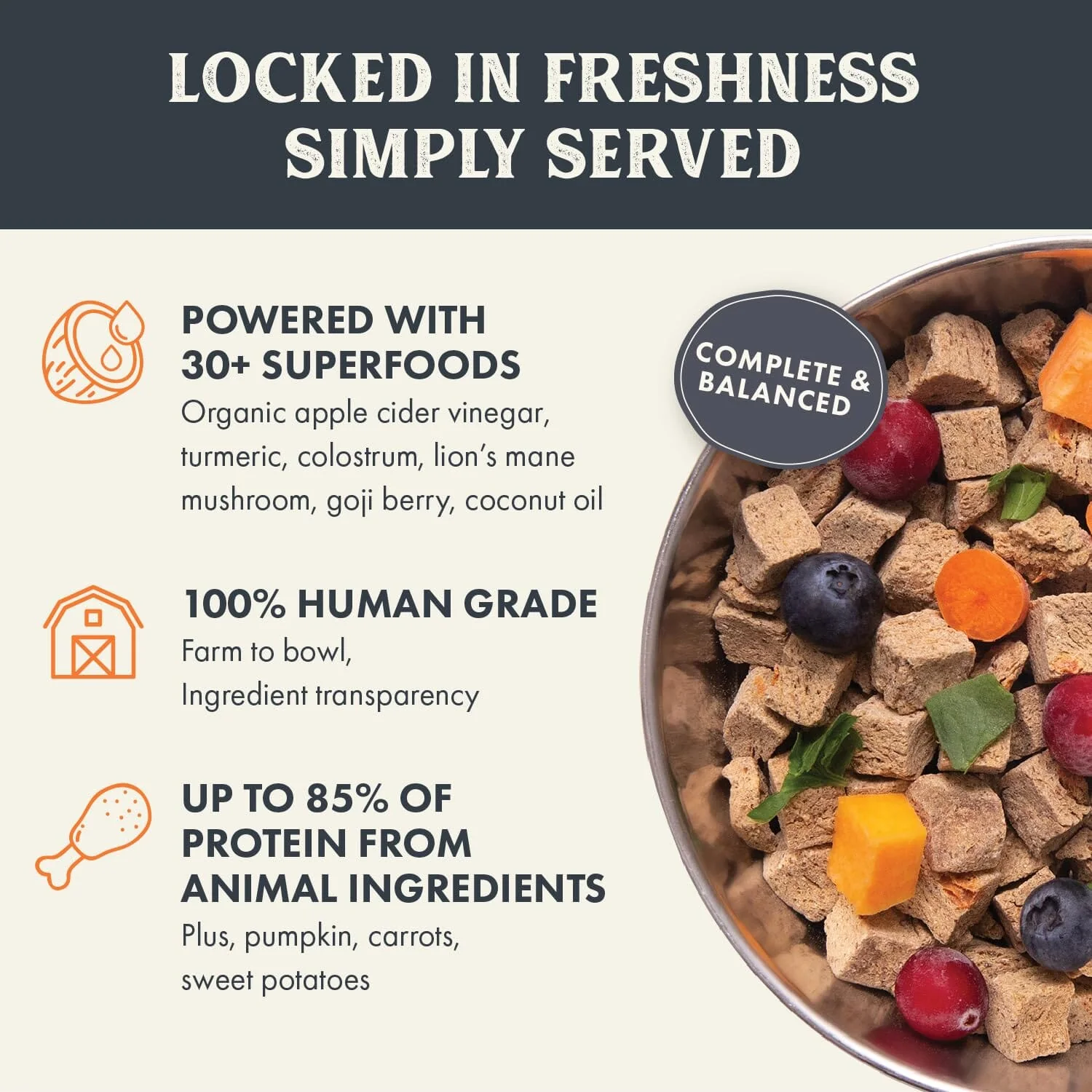 Health Extension Complete and Balanced Human-Grade Chicken Gently Air-Dried Dog Food - 2 Lbs - Image 3