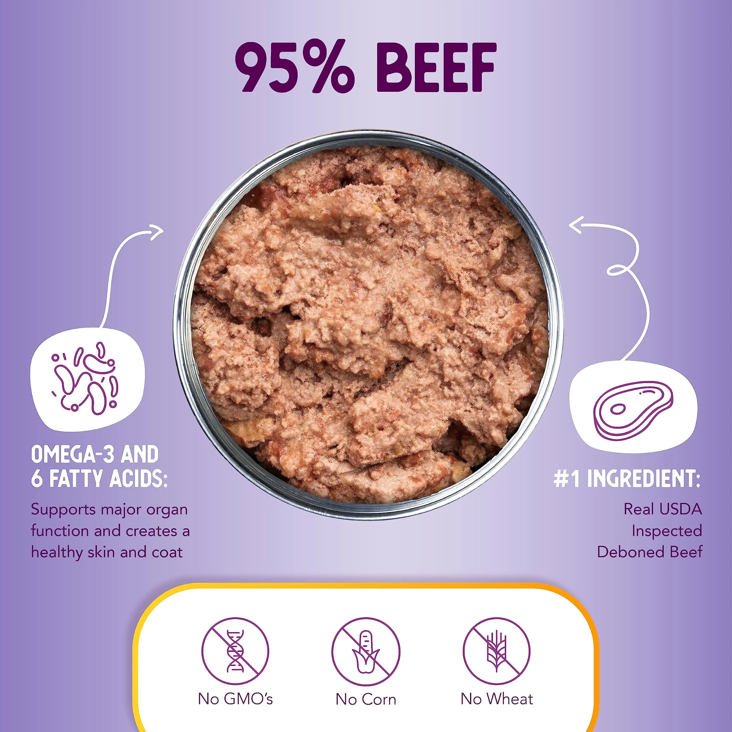 Health Extension Meaty Mix Beef Canned Dog Food - 5.5 Oz - Case of 24 - Image 3