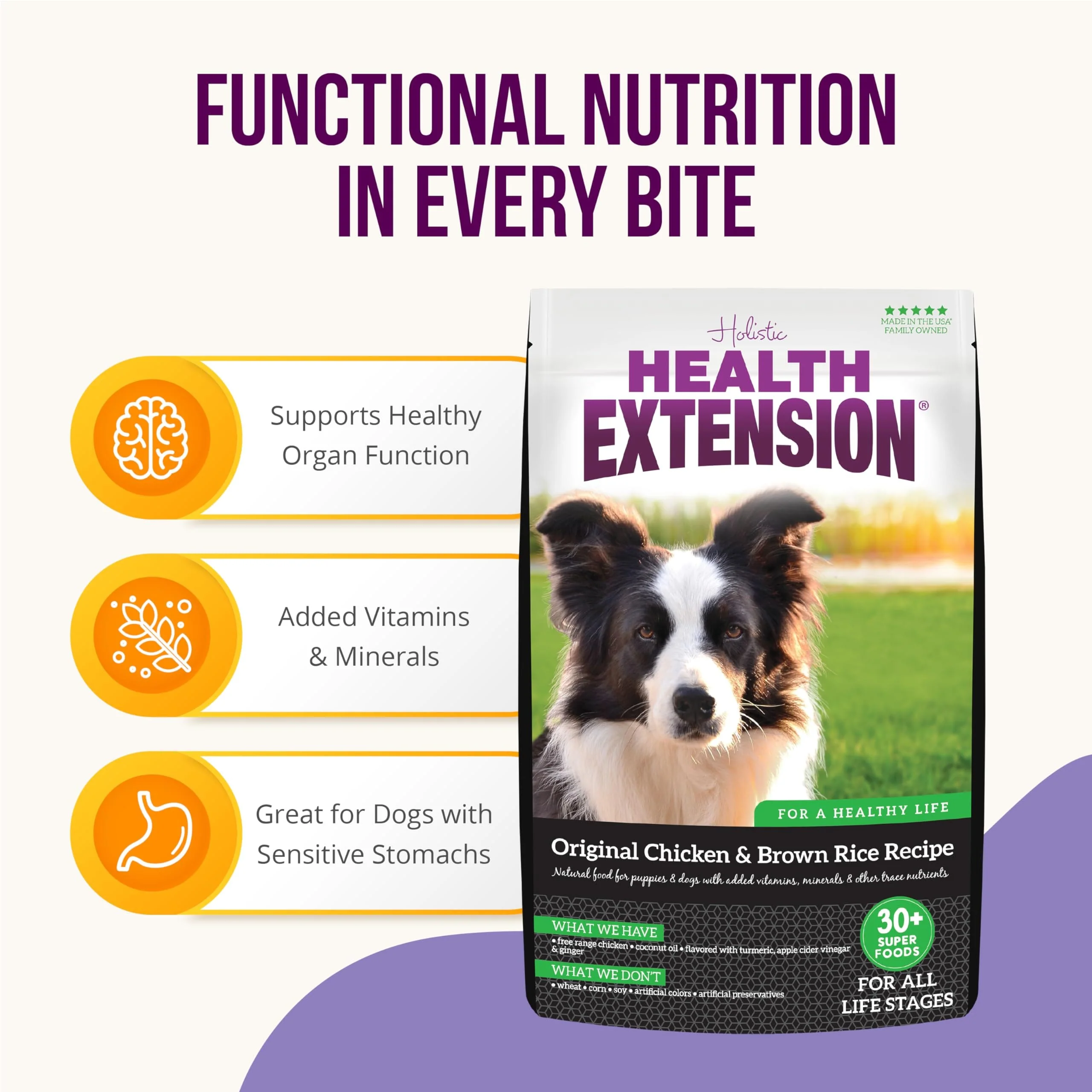 Health Extension Original Chicken and Brown Rice Dry Dog Food - Image 5