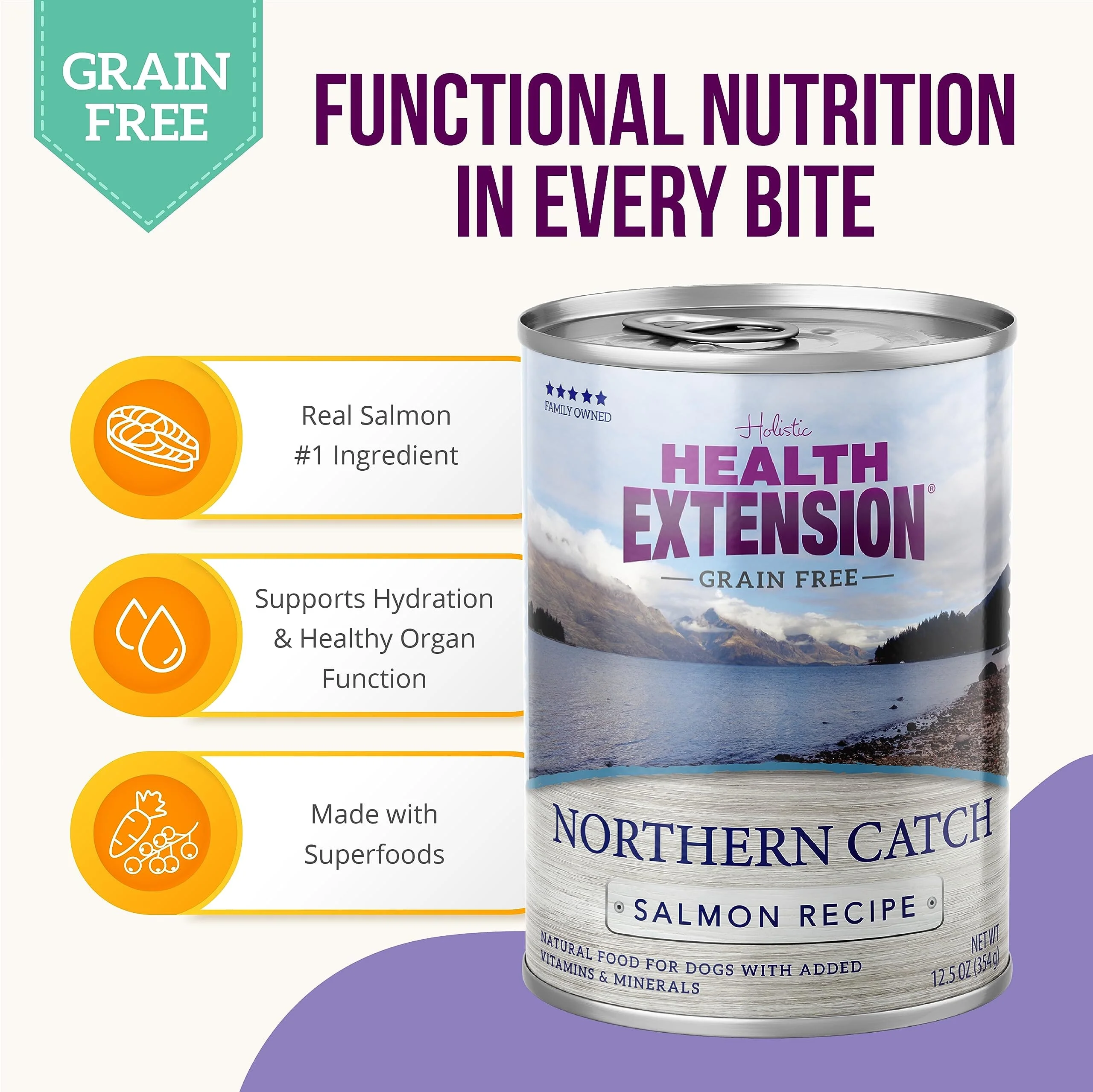 Health Extension Salmon Recipe Canned Dog Food - 12.5 Oz - Case of 12 - Image 3