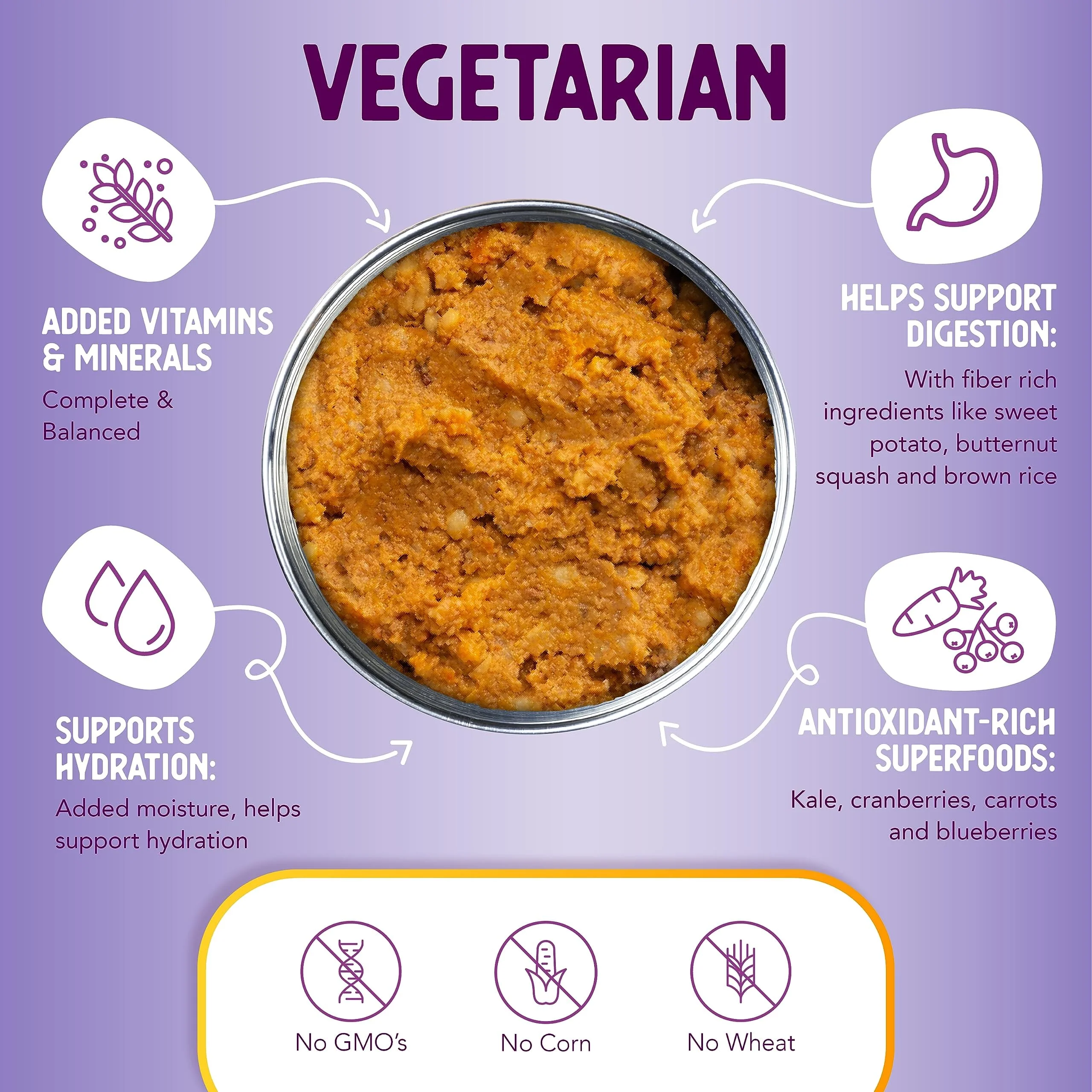 Health Extension Vegetarian Entrée Canned Dog Food - 12.5 Oz - Case of 12 - Image 3