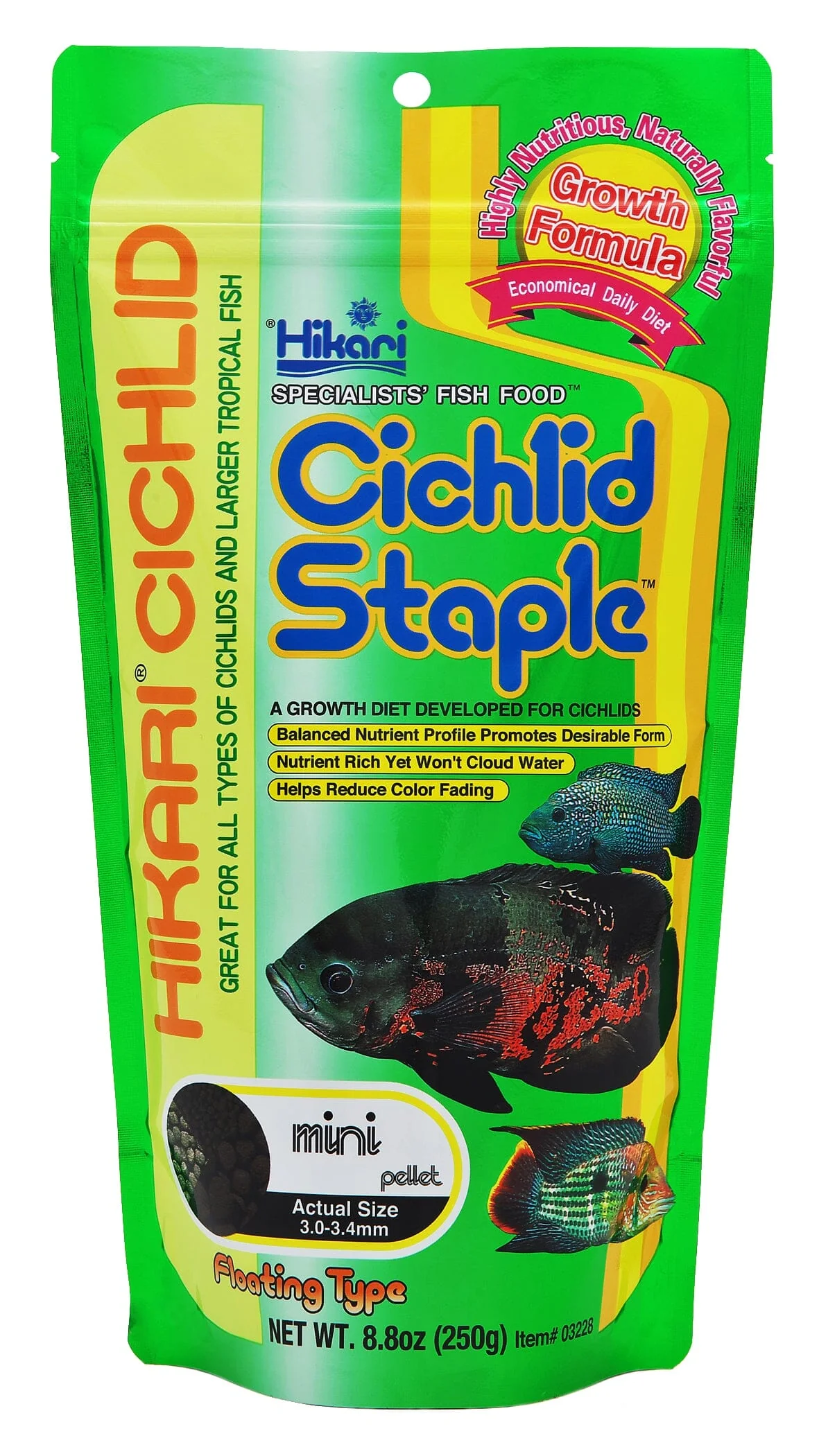 Hikari Cichlid Staple - Mini Pellets - 2 oz