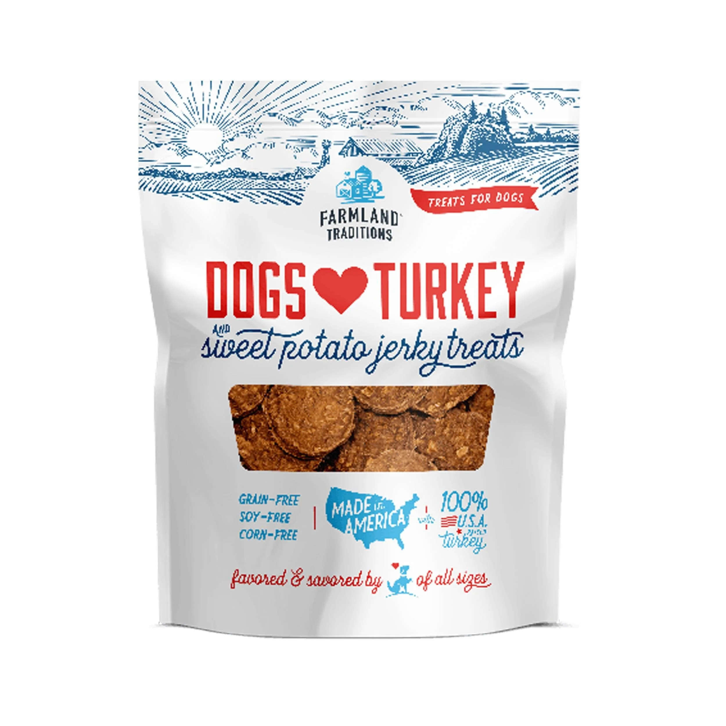 Hillside Farms Dogs Love Turkey and Sweet Potato Jerky Dog Treats - 6 Oz