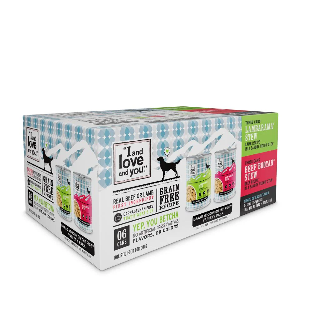 I and Love and You Beef Booyah & Lambarama Stew Multi-Pack Canned Dog Food - Image 4