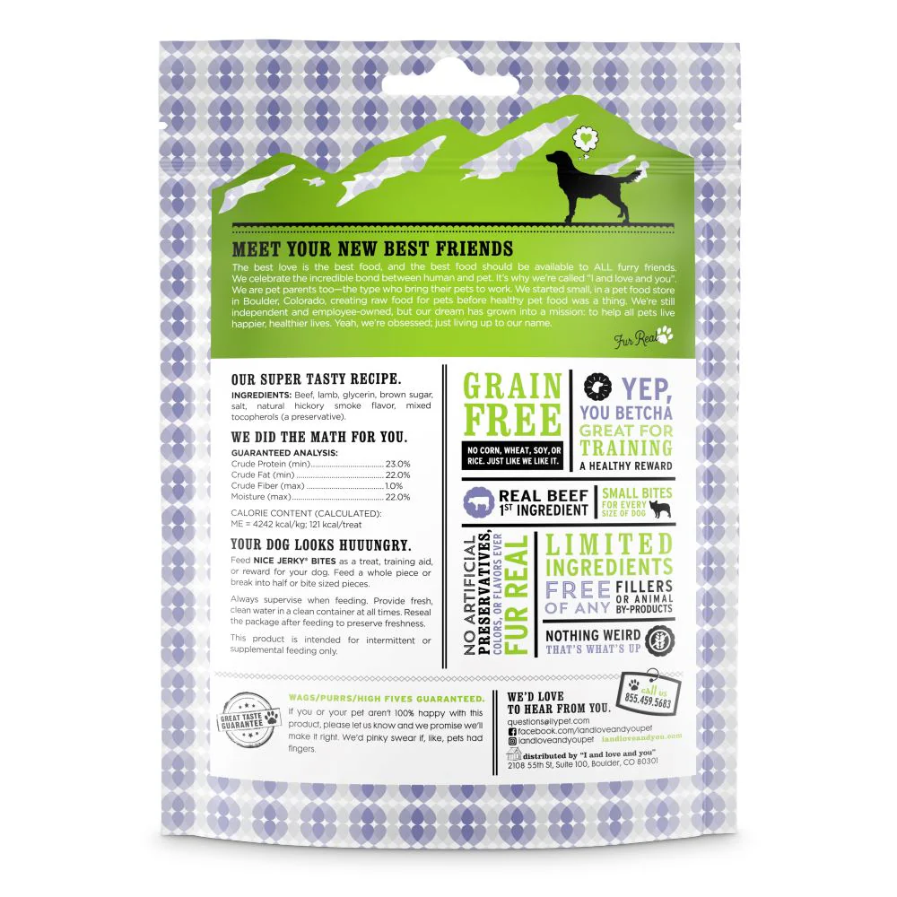 I And Love And You Nice Jerky Grain Free Beef & Lamb Dog Treats - Image 2