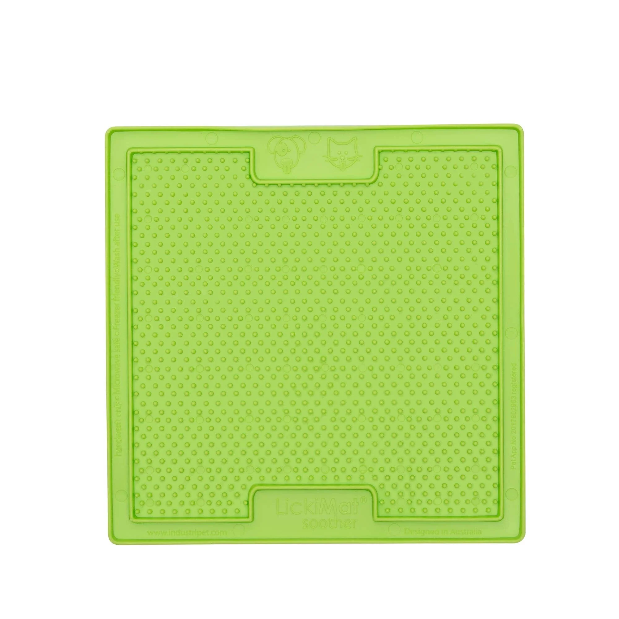 Innovative Pet Lickimat Classic Buddy Slow Feeding Mat for Cats and Dogs - Green - Image 2