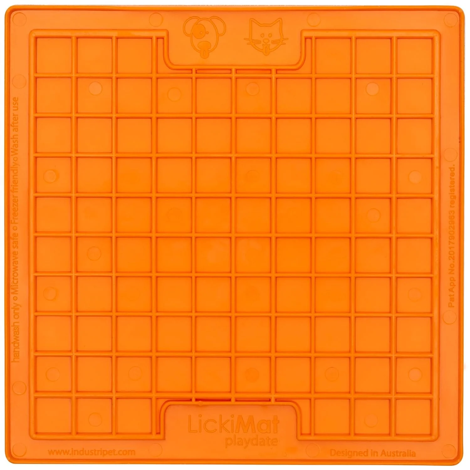 Innovative Pet Lickimat Classic Playdate Slow Feeding Mat for Cats and Dogs - Purple - Image 3