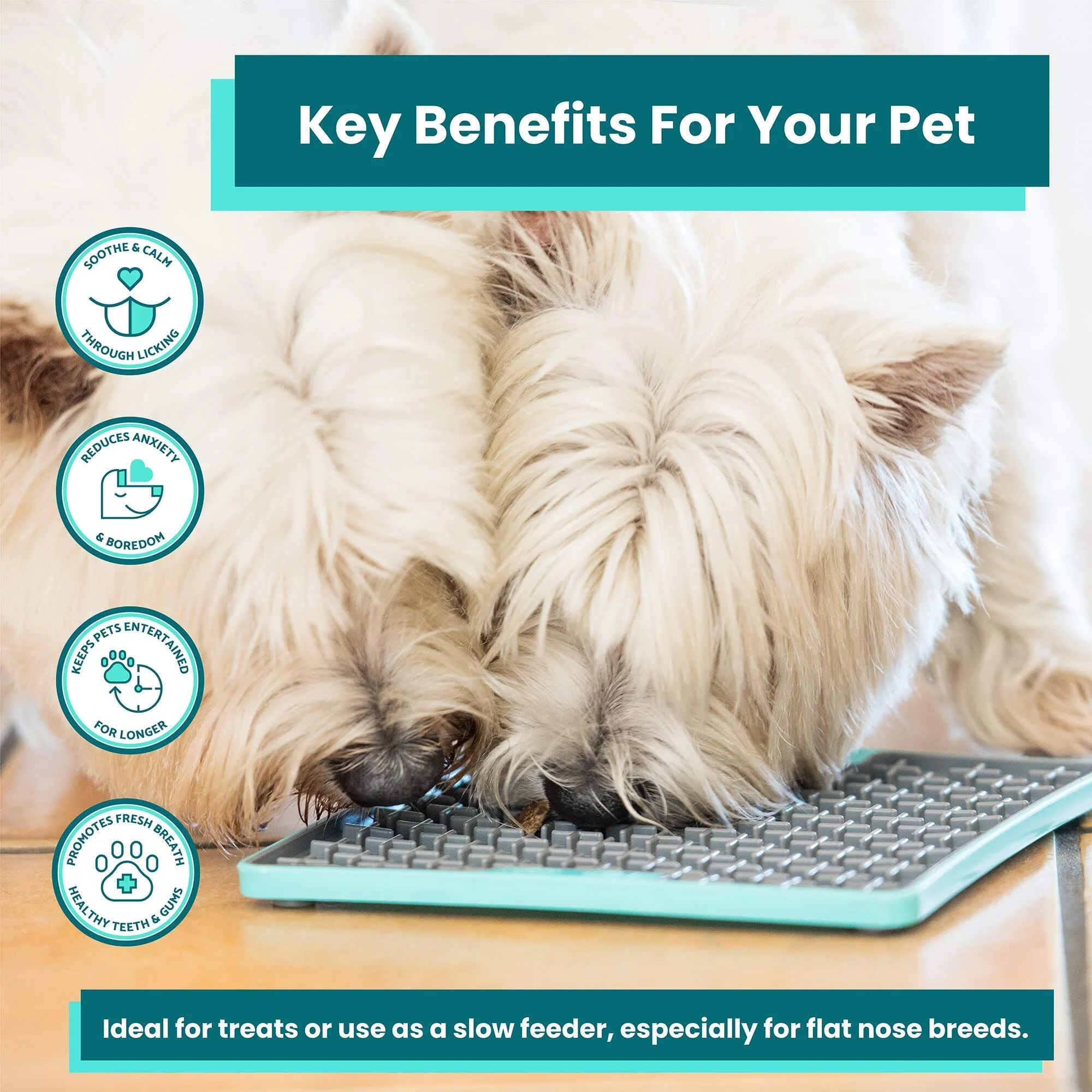 Innovative Pet Lickimat Tuff Buddy Durable Slow Feeding Mat for Dogs - Orange - Image 4