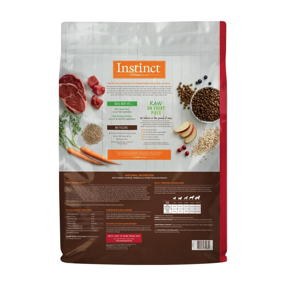 Instinct Be Natural Beef & Barley Recipe Dry Dog Food - Image 9