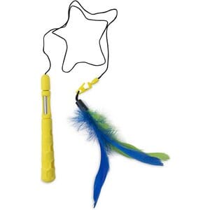 JW Pet Fluttery Feather Cat Teaser Wand